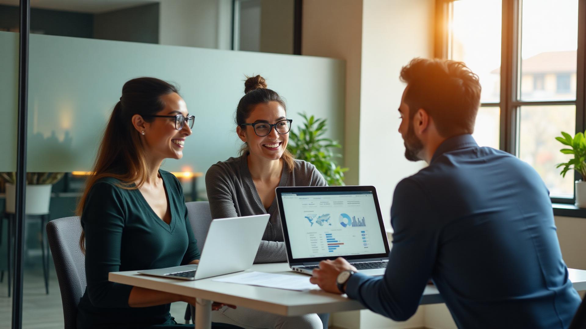 Professional coaching meeting showing effective 1:1 management